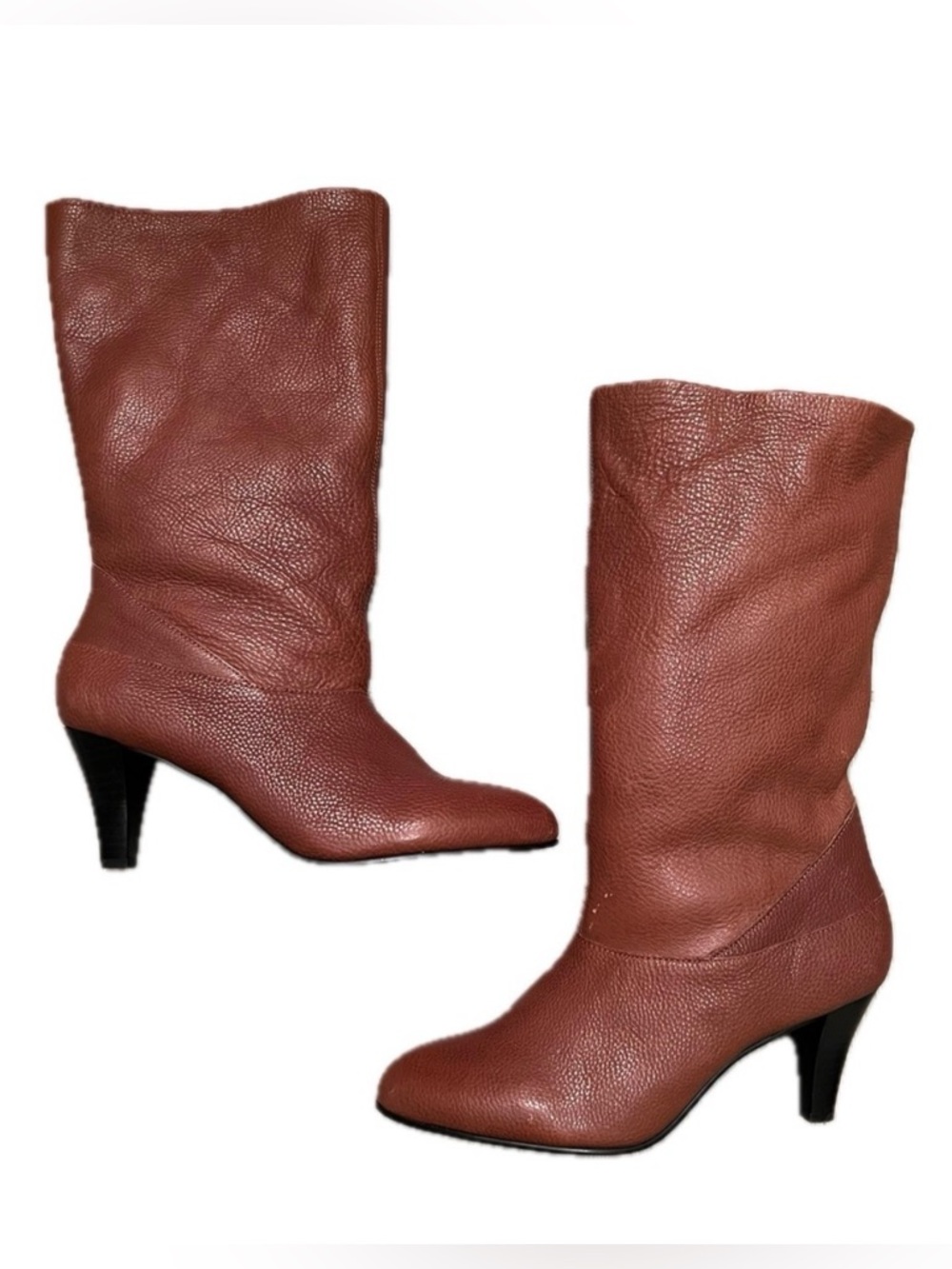 Kelsi Dagger Brown Leather Heel Boots fall winter 10